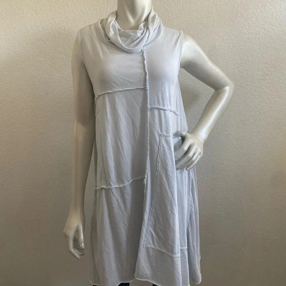 Lt blue Pete & Greta Johnny Was Cowl Neck Dress - Picture 4 of 16